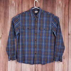 Faherty Blue and Brown Legend sweater  Button Down Shirt